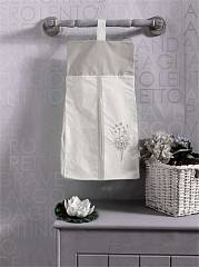 Прикроватная сумка серии "BLOSSOM SATEN VANILLA", 100% хлопок, размер 30*65